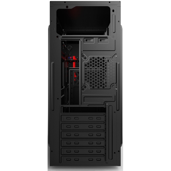 ქეისი 2E 2E-E1903U-400 Computer Case ALFA With PSU 2EATX400, MidT, 2xUSB2.0, 1xUSB3.0, steel (side panel), black