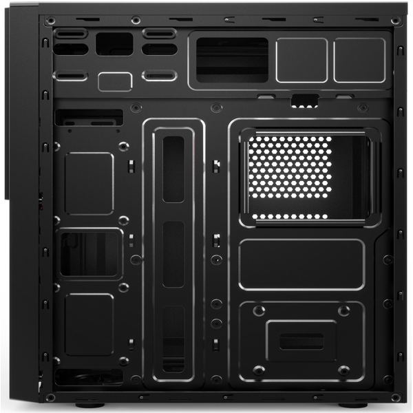 ქეისი 2E 2E-E1903U-400 Computer Case ALFA With PSU 2EATX400, MidT, 2xUSB2.0, 1xUSB3.0, steel (side panel), black