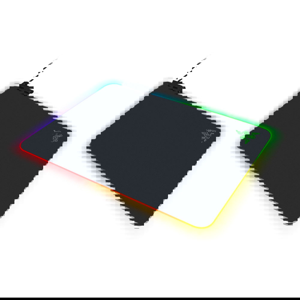 Razer RZ02-03020100-R3M1 Firefly V2 Gaming Mouse Pad, RGB, Black