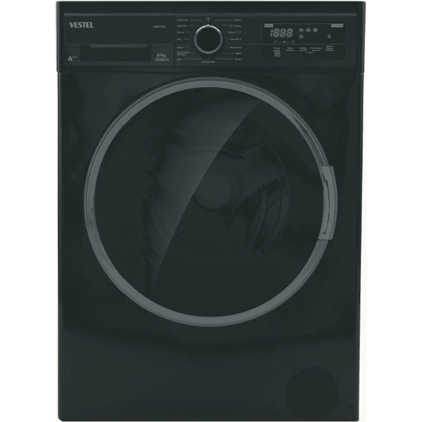 სარეცხი მანქანა Vestel W9B12TBL 9kg, A+++, 1200Rpm, Washing Machine Black