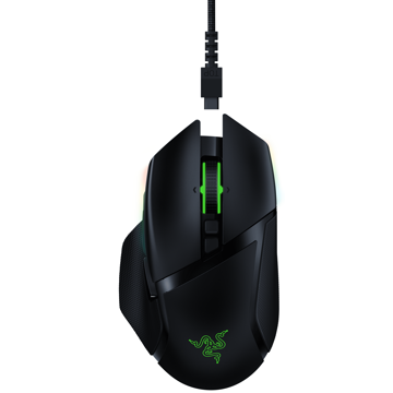 Razer RZ01-03170100-R3G1 Basilisk Ultimate Gaming Mouse + Mouse Dock, WL, RGB, Black