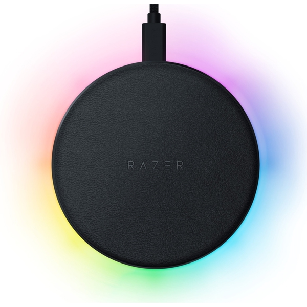 უსადენო დამტენი Razer RC21-01600100-R371 Charging Pad Chroma, 10W Fast WL Charger, RGB, Black