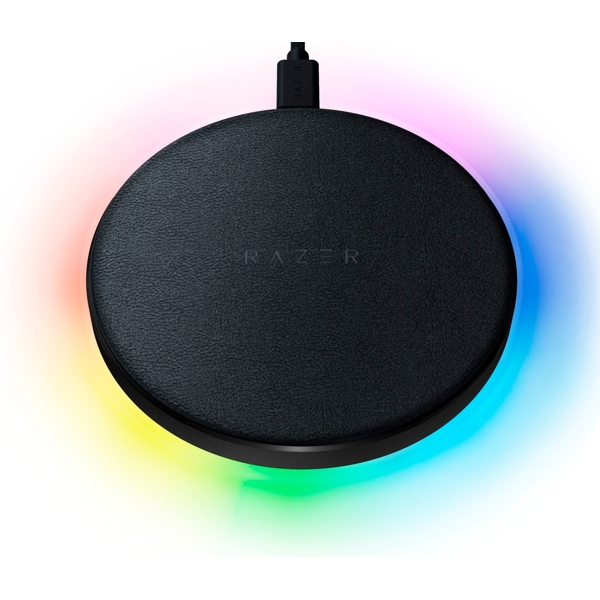 Razer RC21-01600100-R371 Charging Pad Chroma, 10W Fast WL Charger, RGB, Black