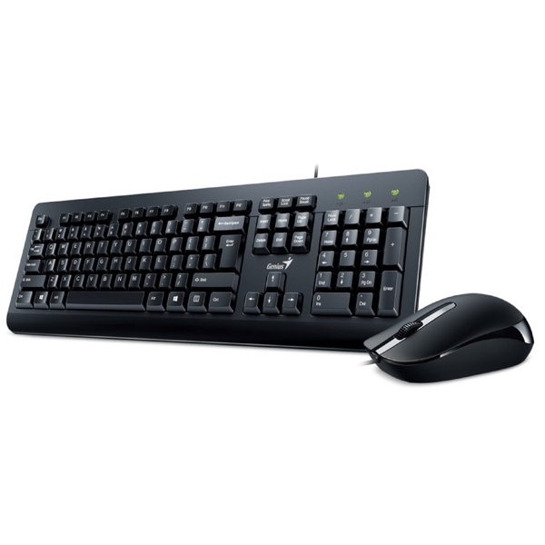 კლავიატურა+მაუსი Genius KM-170, Wired, USB, Keyboard And Mouse, Black