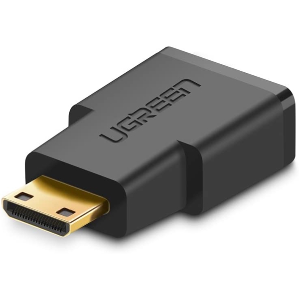 HDMI ადაპტერი UGREEN 20101 Mini HDMI Male to HDMI Female Adapter, Black