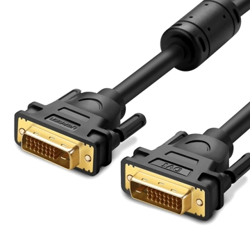 UGREEN DV101 (11604) DVI-D 24+1 Male to Male Dual Link Video Cable, 2m, Black