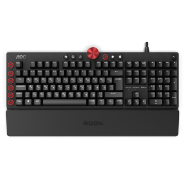 კლავიატურა AOC AGK700DR2R, RGB, Wired, USB, Gaming Keyboard, Black