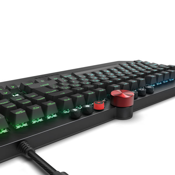 კლავიატურა AOC AGK700DR2R, RGB, Wired, USB, Gaming Keyboard, Black