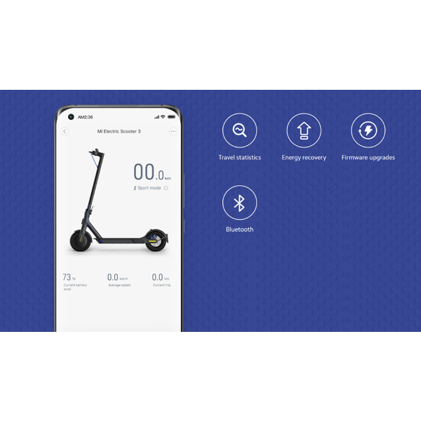 ელექტრო სკუტერი Xiaomi BHR4853GL, Mi Electric Scooter 3 DDHBC16NEB, Gravity Grey