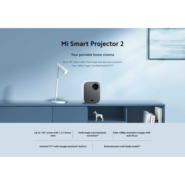 Xiaomi BHR5211GL, Mi Smart Projector 2, DLP, White