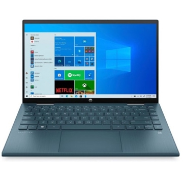 ნოუთბუქი HP 3B3Q7EA Pavilion x360 Slinky 21C1 14", i3-1125G4, 8GB, 256GB SSD, Touch, Spruce Blue 