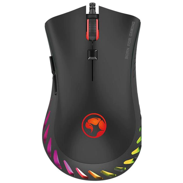 მაუსი Marvo G985 RGB, Wired Gaming Mouse, USB, Black