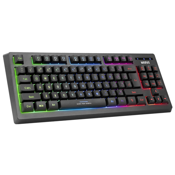 კლავიატურა+მაუსი+პადი Marvo CM310, Wired, USB, Gaming Keyboard, Black