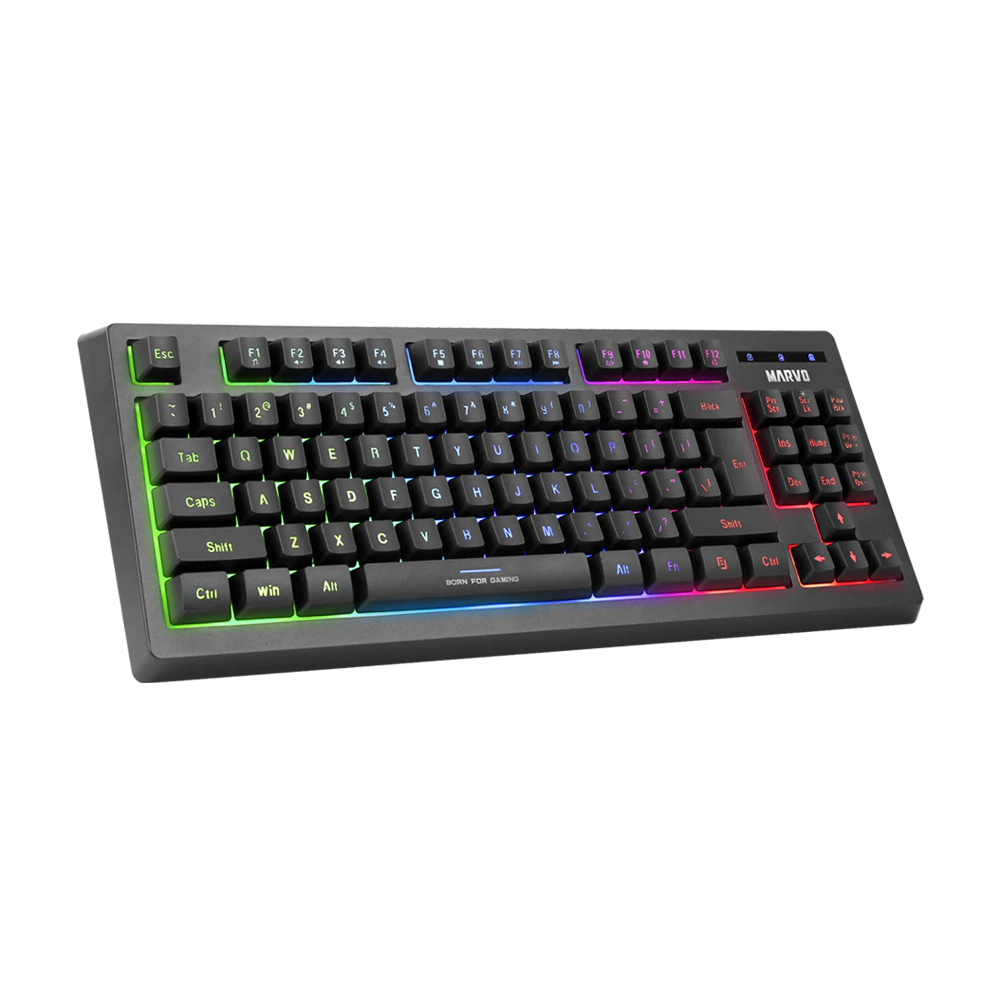 კლავიატურა+მაუსი+პადი Marvo CM310, Wired, USB, Gaming Keyboard, Black