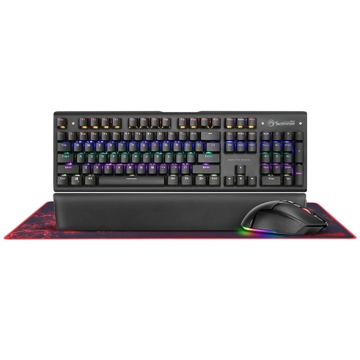 გეიმინგ კომპლექტი Marvo CM420 3 in 1 Gaming combo, Mouse, mouse pad, Keyboard Black