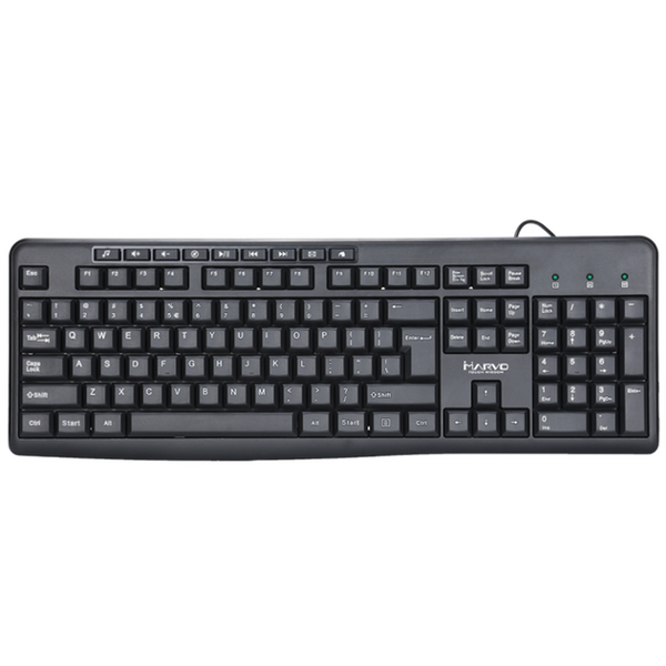 კლავიატურა Marvo DKB002BK, Wired, USB, Keyboard, Black