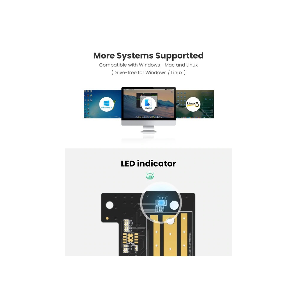 ადაპტერი Ugreen CM302 (70503), M.2 NVME to PCle 3.0 Adapter