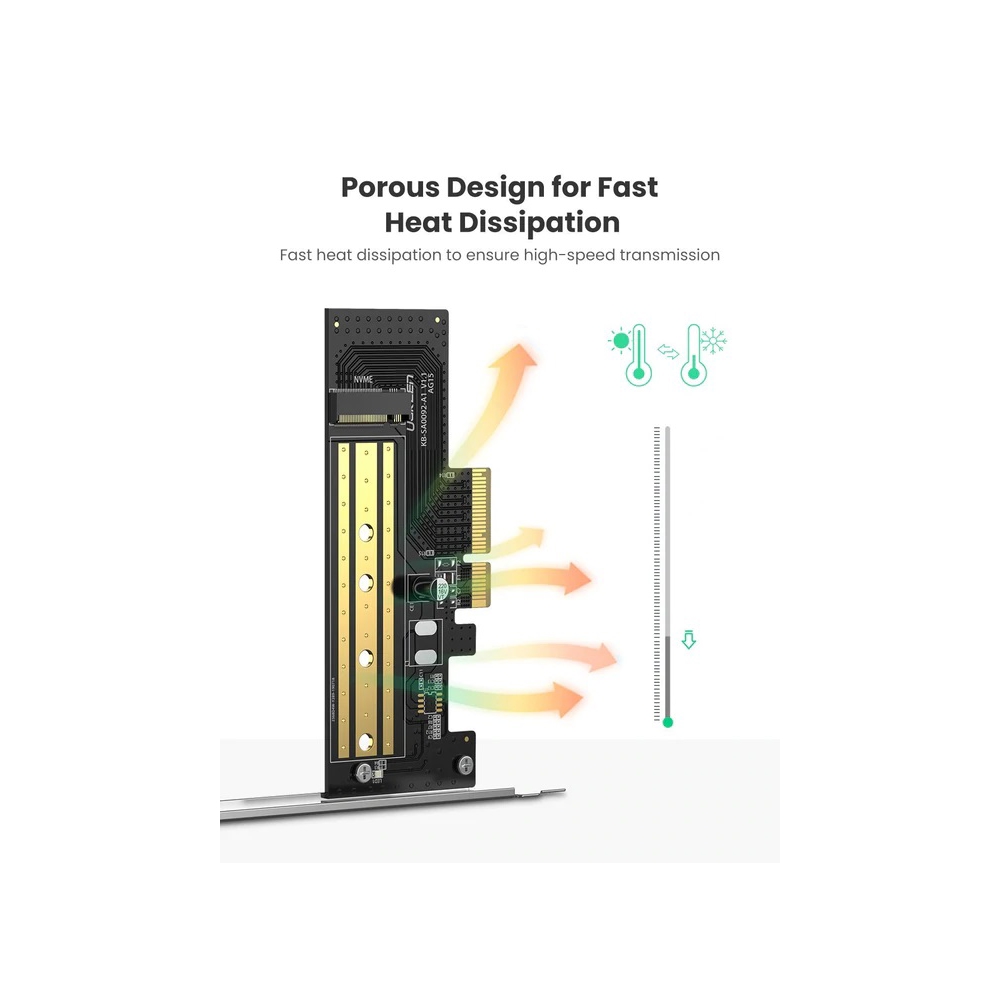 ადაპტერი Ugreen CM302 (70503), M.2 NVME to PCle 3.0 Adapter