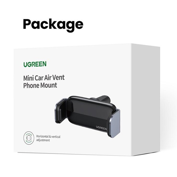 მობილურის დამჭერი Ugreen LP120 (10422), Air Vent Phone Holder, Gray