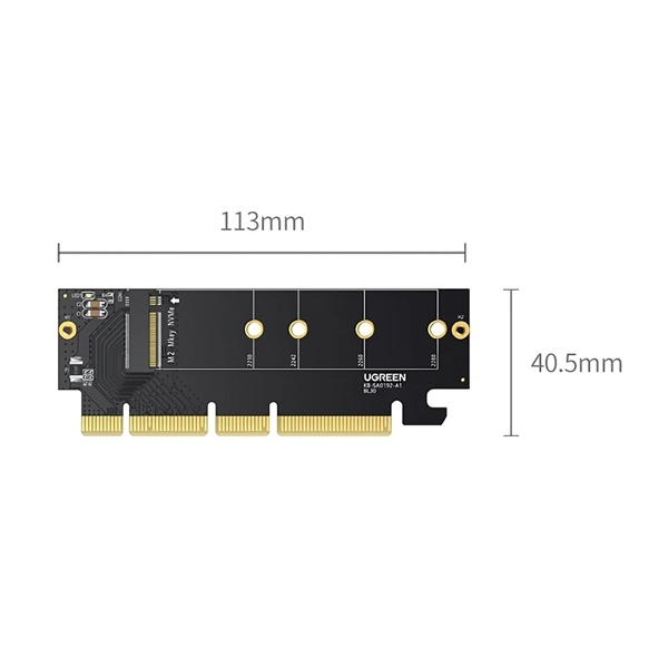 ადაპტერი Ugreen CM465 (30715), UGREEN PCIe 4.0(16×) to M.2 NVMe Expansion Card