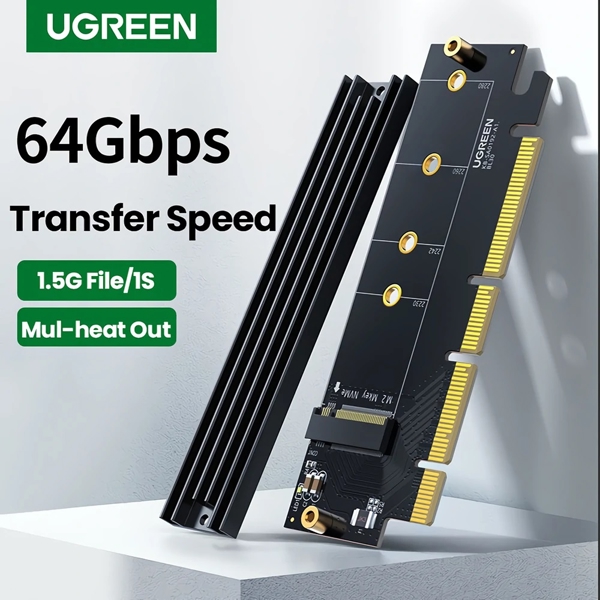 ადაპტერი Ugreen CM465 (30715), UGREEN PCIe 4.0(16×) to M.2 NVMe Expansion Card