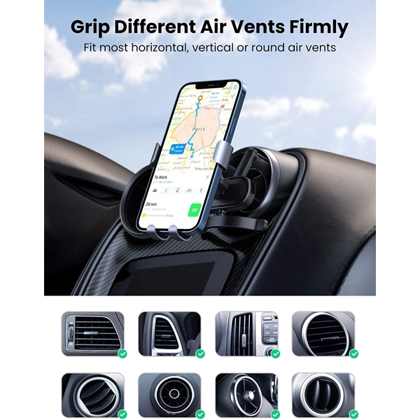 მობილურის დამჭერი Ugreen LP274 (30401), Gravity Phone Holder for Round Air Vent