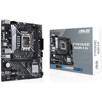 დედა დაფა Asus PRIME B660M-K , LGA 1700,12th DDR4, 2xDIMM, mATX, Max.5333MHz, Max.64GB