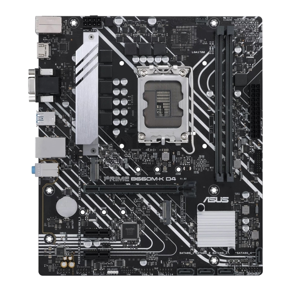 დედა დაფა Asus PRIME B660M-K , LGA 1700,12th DDR4, 2xDIMM, mATX, Max.5333MHz, Max.64GB