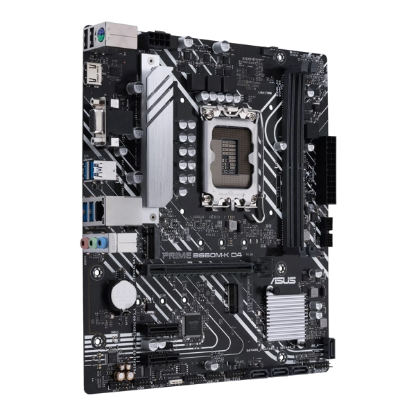 დედა დაფა Asus PRIME B660M-K , LGA 1700,12th DDR4, 2xDIMM, mATX, Max.5333MHz, Max.64GB