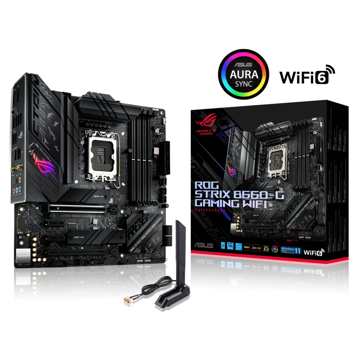 დედა დაფა Asus ROG STRIX B660-G GAMING WIFI, LGA 1700, mATX DDR5, Max.6000MHz , Max.128GB