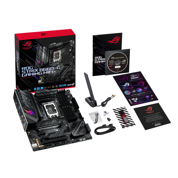 დედა დაფა Asus ROG STRIX B660-G GAMING WIFI, LGA 1700, mATX DDR5, Max.6000MHz , Max.128GB