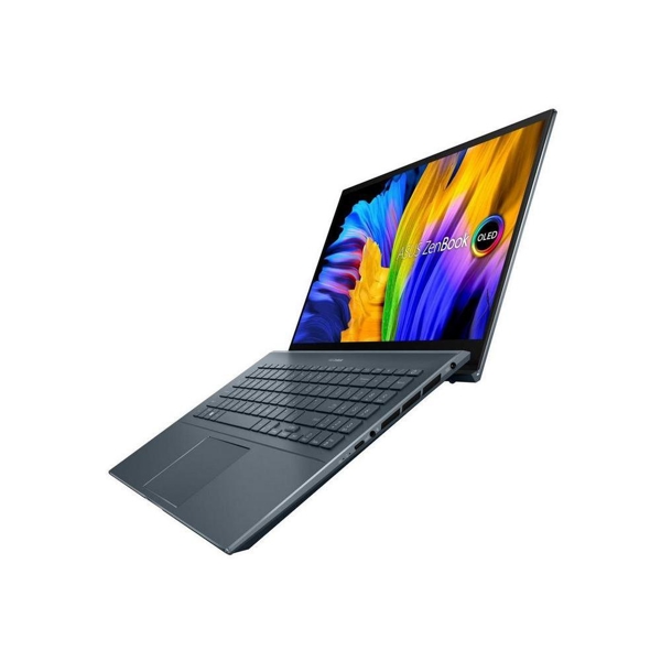 ნოუთბუქი Asus UM535QE-KY220 Zenbook Pro 15.6" FHD, OLED, Ryzen 9 5900H, 16GB, 1TB SSD, RTX 3050TI 4GB, Grey