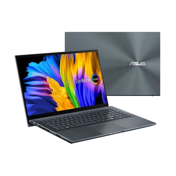 ნოუთბუქი Asus UM535QE-KY220 Zenbook Pro 15.6" FHD, OLED, Ryzen 9 5900H, 16GB, 1TB SSD, RTX 3050TI 4GB, Grey