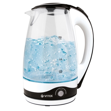 ელექტრო ჩაიდანი Vitek VT-7027BW, 2200W, 1.8L, Electric Kettle, White/Black