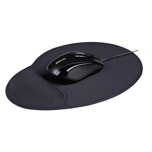 მაუსის პადი Acme 100280, Ergonomic Mouse Pad, Black