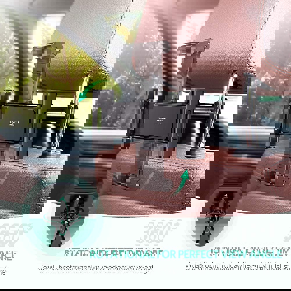 პლანშეტის დამჭერი UGREEN LP160 (60108) Car Headrest Mount Holder, Black