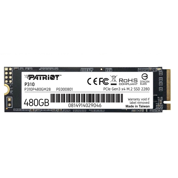 მყარი დისკი Patriot P310P480GM28 P310 480GB M.2 2280 PCIe