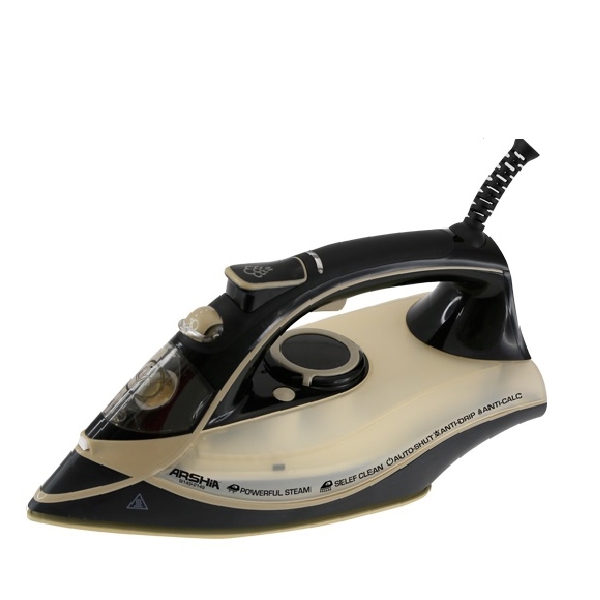 ორთქლის უთო Arshia SI145-2149, 2200W, 320ML, Steam Iron, Black