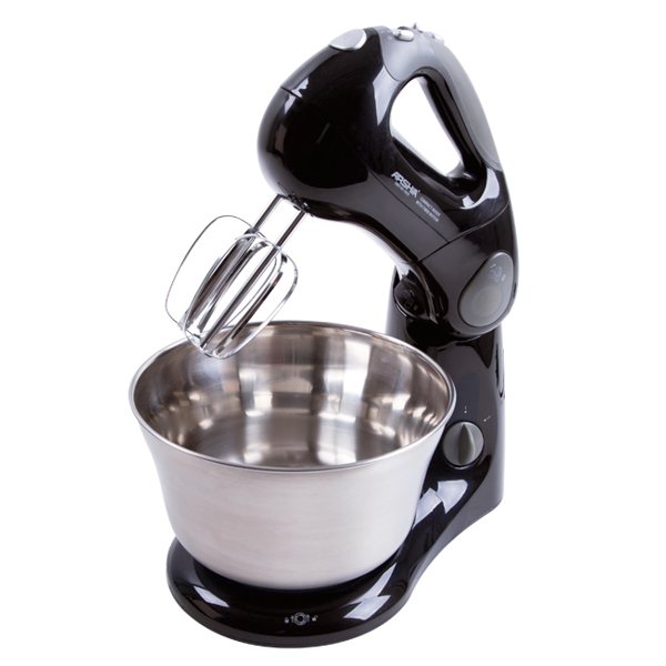 მიქსერი Arshia HM145-1656, 380W, 2L, Compact Mixer, Black/Silver