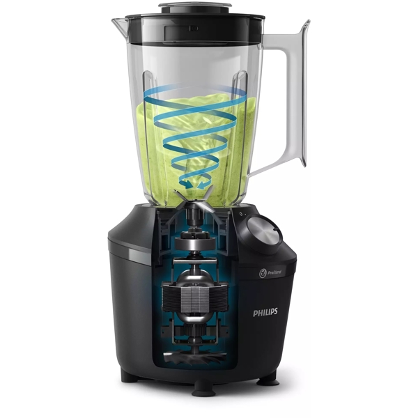 ბლენდერი Philips HR2191/01, 600W, 2L, Blender, Black