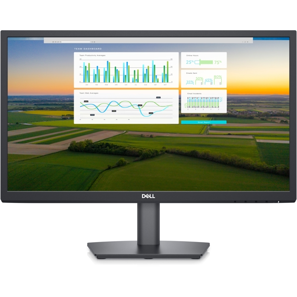 მონიტორი Dell E2222H 21.5" FHD Monitor, VGA, DP, Black