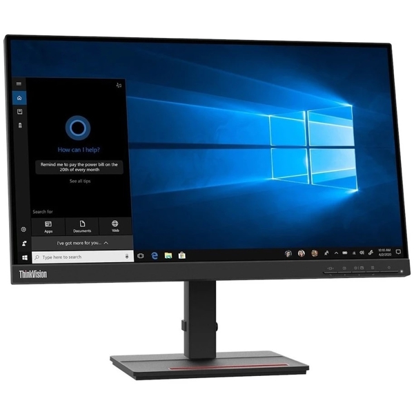 მონიტორი Lenovo S22e-20 ThinkVision 21.5" FHD LED Monitor, 75Hz, VGA, HDMI, Black