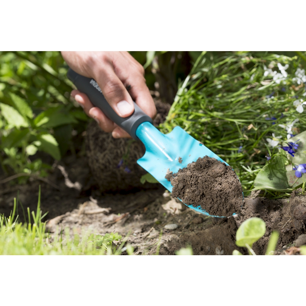 ხელის ნიჩაბი Gardena 08950-20, Hand Shovel, Black/Blue