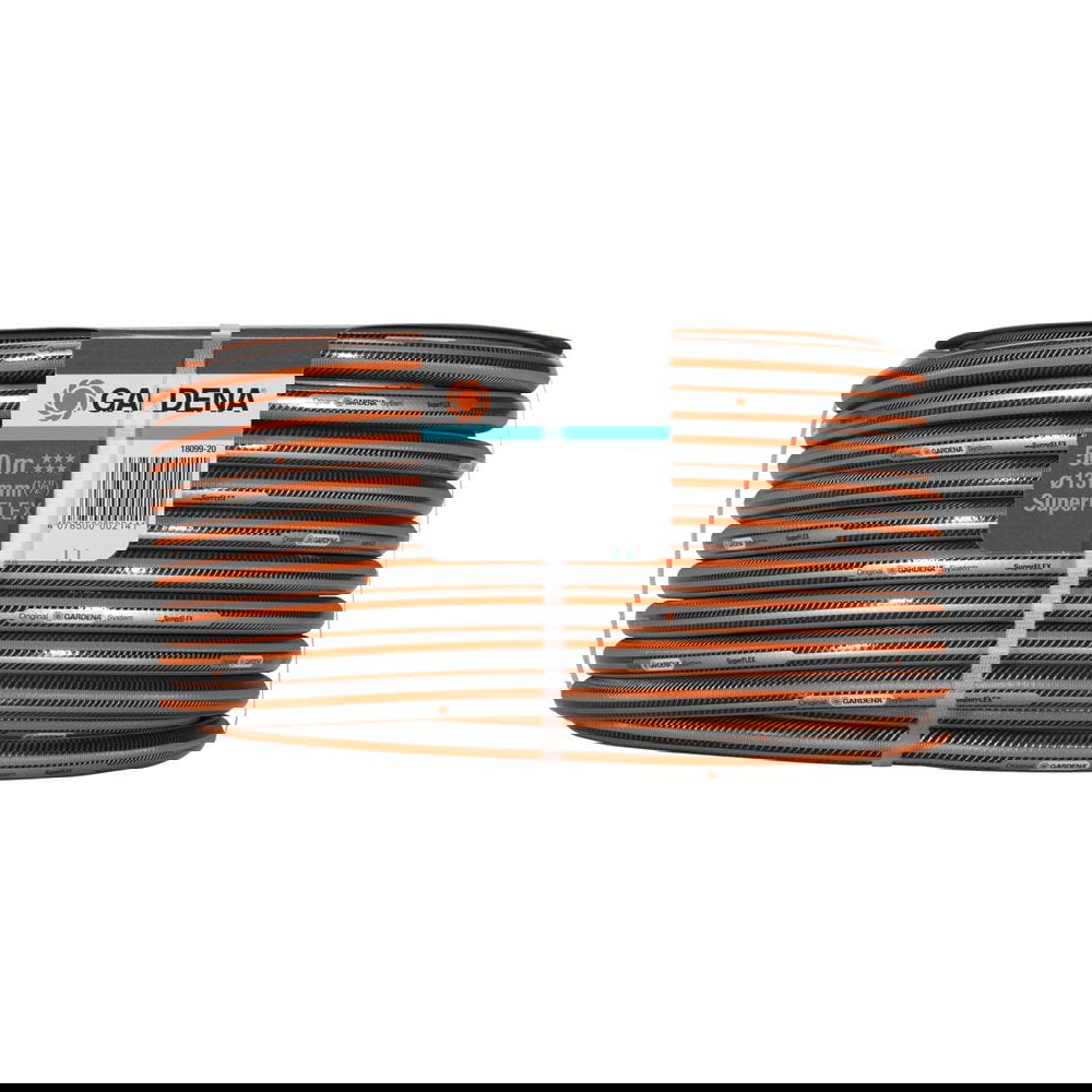 სარწყავი მილი Gardena 18099-20, 50m, Premium Super Flex Hose 13mm, Black/Orange