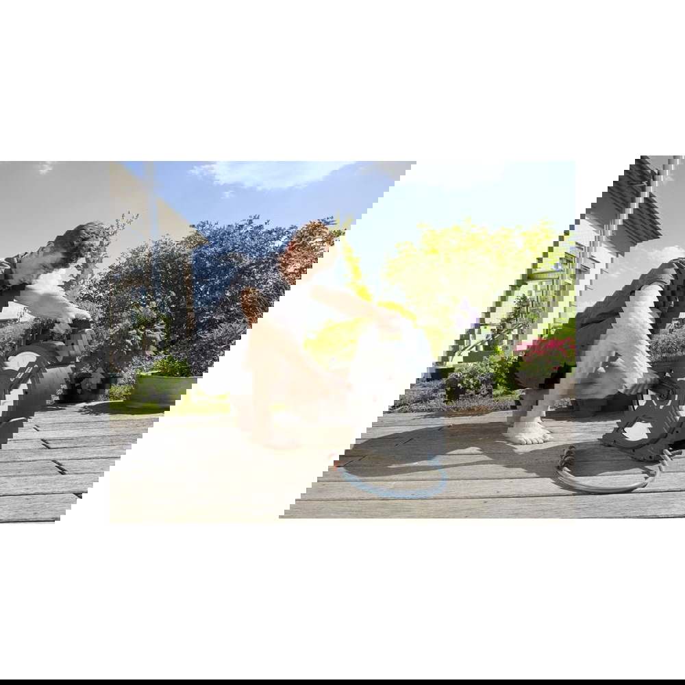 სარწყავი მილი ბარაბნით Gardena 18400-20, 10m, City Gardening Terrace Hose Box, Black