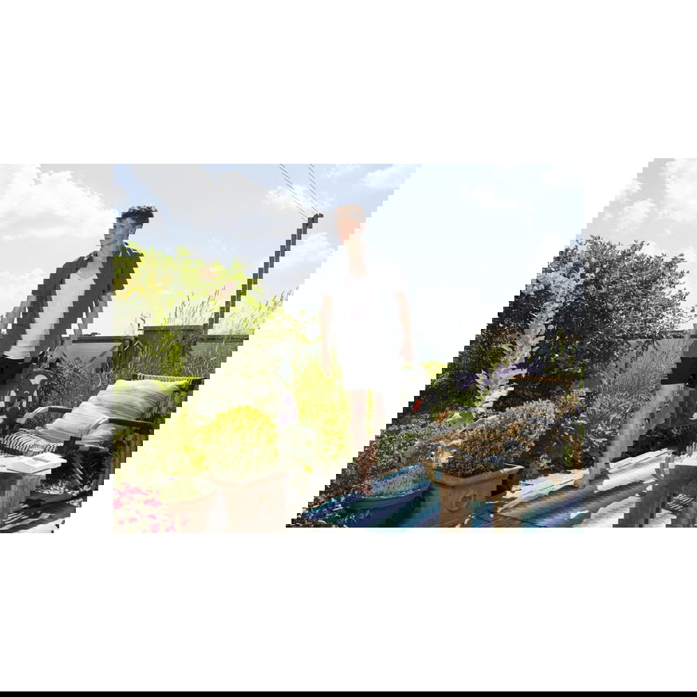 სარწყავი მილი ბარაბნით Gardena 18400-20, 10m, City Gardening Terrace Hose Box, Black