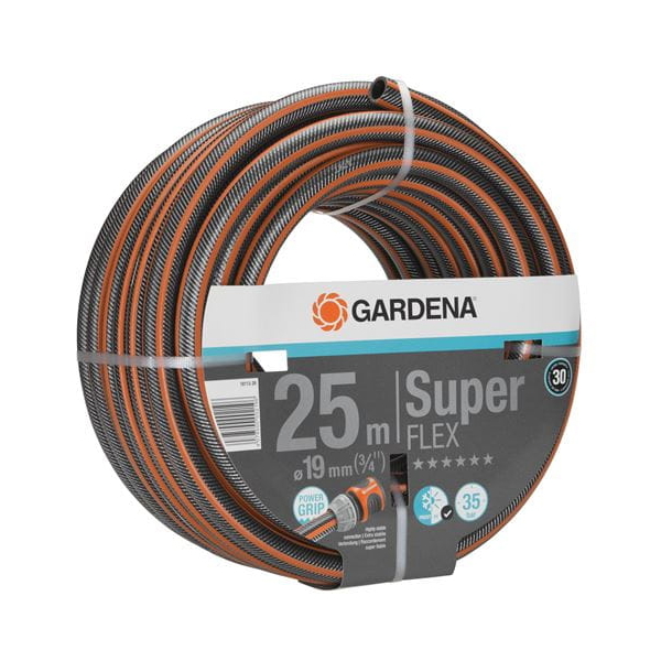 სარწყავი მილი Gardena 18113-20, 25m, Premium Super Flex Hose 19mm, Black/Orange