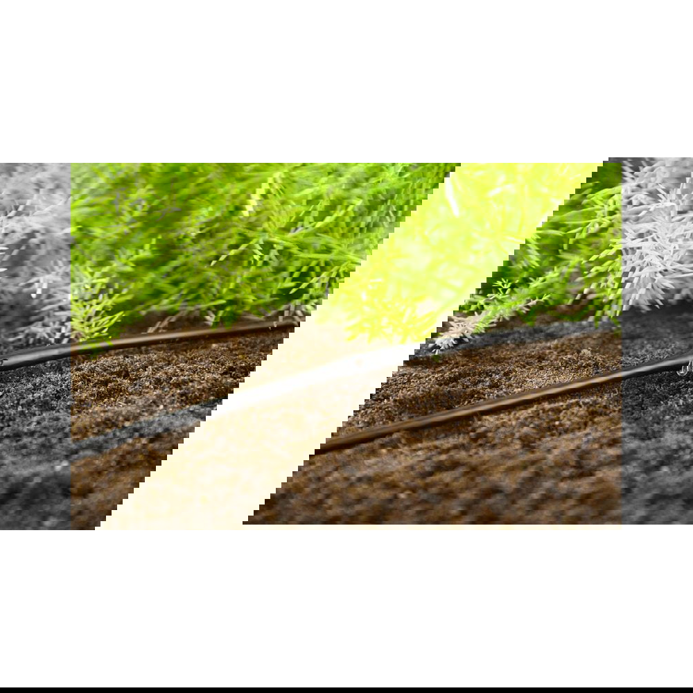 წვეთოვანი სარწყავი მილი Gardena 13013-20, 50m, Micro-Drip-System, Starter Set Planted Rows L, Black