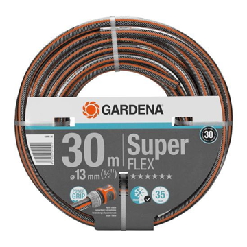 სარწყავი მილი Gardena 18096-20, Premium Super Flex Hose 13mm, Black/Orange