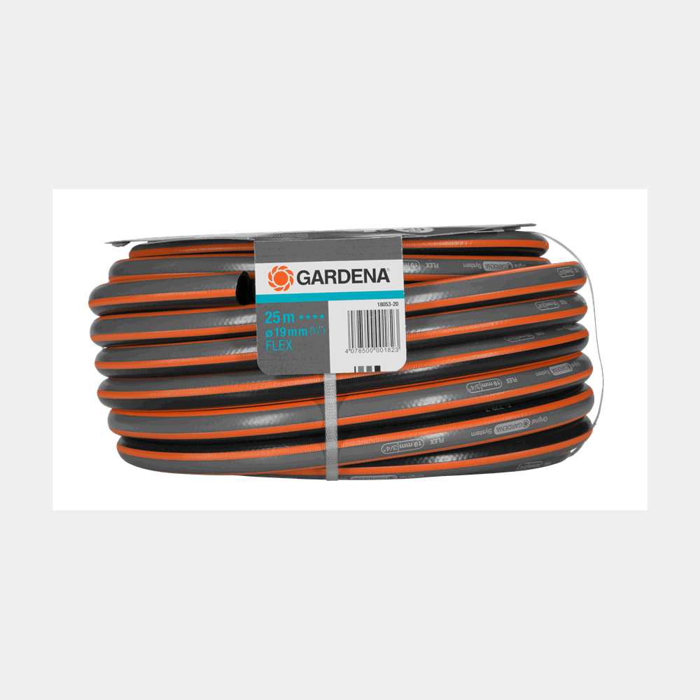 სარწყავი მილი Gardena 18053-20, 25m, Comfort Flex Hose 19mm, Black/Orange
